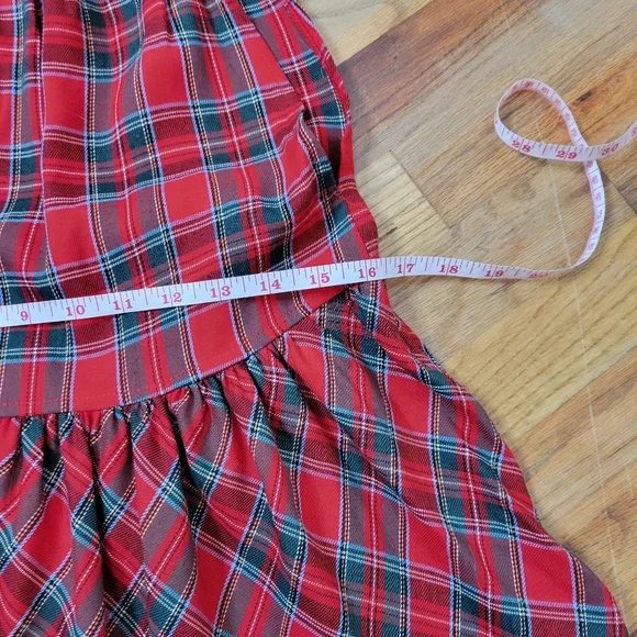 Vintage Candy Shaw Red Plaid Dress Size 6 Holiday - Picture 10 of 13